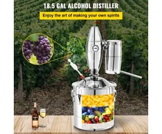 Koduva Alkoholio distiliatorius VEVOR, 70 l, su termometru ir fermentacijos baku