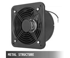 Koduva Ašinis ištraukimo ventiliatorius VEVOR YNF-250-2T, metalinis, 25 cm