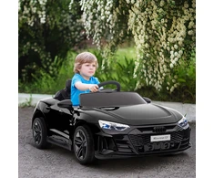 Koduva Audi-llicencijuotas elektrinis vaikų automobilis, juodas, 103 x 58 x 41 cm