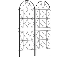 Koduva Augalų trelis 2 vnt. rinkinys, metalas, juodas, 50 x 150 cm