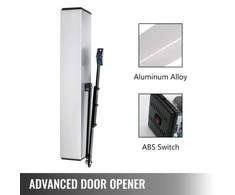 VEVOR Automatinis varstomų durų atidarytuvas, 50 W, 110-240 V, aliuminio lydinys, 52 x 9 x 8 cm