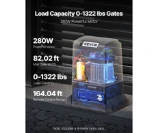 Koduva Automatinis vartų atidarytuvas VEVOR MD280, 280 W, iki 25 m, iki 816 kg