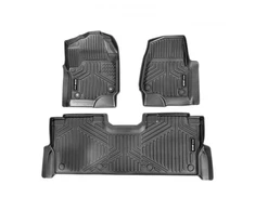 VEVOR Automobilio grindų kilimėliai Ford F250/F350/F450/F550 Super Duty Crew Cab 2017-2025, 3 vnt., juodi