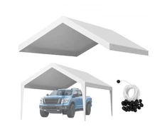 Koduva Automobilio pastogės keičiamas uždangalas VEVOR, 3,6 x 6 m, baltas