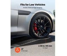 VEVOR Automobilio rampos TS260, 2 vnt., juodos, PP, 70 x 20 x 8 cm, 9072 kg GVW