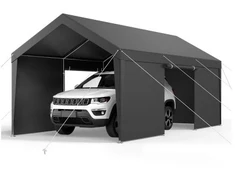 Koduva Automobilio stoginė VEVOR, pilka, 609 x 305 x 287 cm