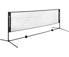 Koduva Badmintono tinklo rinkinys, 5 m, reguliuojamo aukščio, juodas, su krepšiu