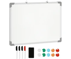 Koduva Balta lenta, lengvai nuvaloma, 4 žymekliai, 10 magnetų, 1 trintukas, 60 x 1,8 x 45 cm