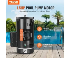VEVOR Baseino siurblio variklis HM16075LCb, 56Y rėmas, 115/230 V, 3450 RPM