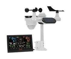 Koduva Belaidė meteorologinė stotis VEVOR 7-in-1, su 19 cm spalvotu ekranu
