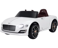 Koduva Bentley GT licencijuotas elektrinis vaikiškas automobilis, baltas, 108 x 60 x 43 cm