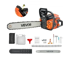 Koduva Benzininis grandininis pjūklas VEVOR 5200, 1,8 kW, 46 cm, oranžinis / juodas