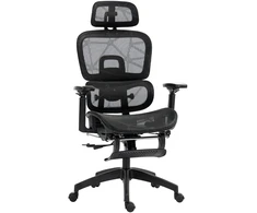 Koduva Biuro kėdė, ergonominė su tinkliniu audiniu, reguliuojama, juoda, 120 kg