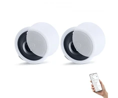 VEVOR Bluetooth įleidžiami lubiniai garsiakalbiai 845BT su stiprintuvu, 2 vnt., 203 mm