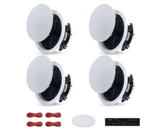VEVOR Bluetooth lubiniai garsiakalbiai su stiprintuvu, 165 mm, 4 vnt.
