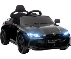 Koduva BMW M4 elektrinis vaikiškas automobilis, juodas, 108 x 69,5 x 51 cm