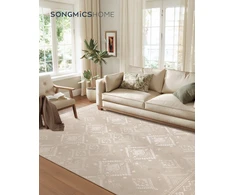 Koduva Boho kilimas, 200 x 290 cm, purus, cappuccino smėlio spalvos