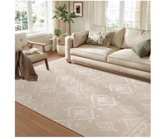 Koduva Boho kilimas, 200 x 290 cm, purus, cappuccino smėlio spalvos
