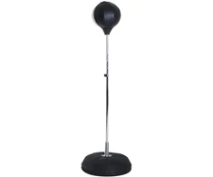 Koduva Bokso treniruočių rinkinys su bokso kamuoliu, reguliuojamas, su bokso pirštinėmis, 126-144 cm, juodas