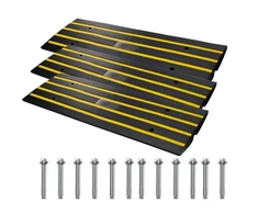 VEVOR Bortelio rampa, guminė, 3 vnt., 122 x 41 x 7 cm, 15 t
