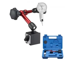 Koduva Ciferinis svirtinis indikatorius VEVOR su universaliu magnetiniu pagrindu ir dėklu, 0,01 mm, 0-0,76 mm