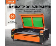 Koduva CO2 lazerinis graviravimo ir pjovimo įrenginys VEVOR KH1490, 130 W, 140 x 90 cm