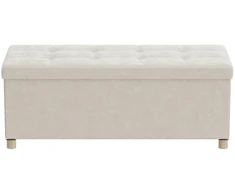 Koduva Daiktadėžė-soliukas su dangčiu, sulankstomas, 38 x 110 x 40 cm, 112 l, baltas