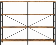 Koduva Daiktų laikymo lentyna, 4 lentynų, medžio drožlių plokštė ir plienas, 120 x 30 x 109,4 cm