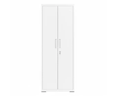 Koduva Daiktų laikymo spinta su reguliuojamomis lentynomis ir durimis, metalinė, balta, 40,2 x 60,1 x 180 cm