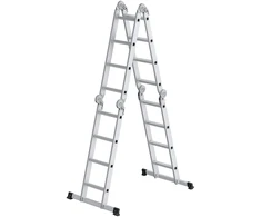 Koduva Daugiafunkcės kopėčios, 16 pakopų, aliuminės, sidabrinės, 430,7 cm, apkrova iki 150 kg