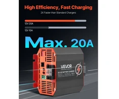 Koduva DC į DC akumuliatoriaus įkroviklis VEVOR SDC-20A, 12 V, 20 A, 250 W