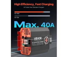 Koduva DC į DC akumuliatoriaus įkroviklis VEVOR SDC-40A, 12 V, 40 A, 500 W