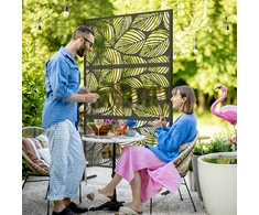 Koduva Dekoratyvinė sodo pertvara, juoda, metalas, 122 x 45 x 198 cm