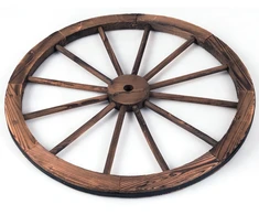 Koduva Dekoratyvinis vežimo ratas, rudas, 76 x 76 x 3,5 cm