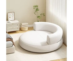 Koduva Didelė pripučiama balta sofa