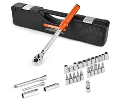 Koduva Dinamometrinio rakto rinkinys VEVOR HG-386025, 10 mm pavara, 5-60 N·m, oranžinis