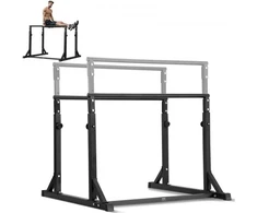 Koduva Dip bar stovas VEVOR FA004, reguliuojamas aukštis, apkrova iki 363 kg, 126 x 121 x 125 cm