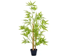 Koduva Dirbtinis bambukas su vazonu, žalias, 120 cm