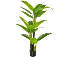 Koduva Dirbtinis bananmedis vazone, 150 cm, žalias