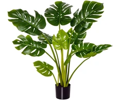 Koduva Dirbtinis monstera augalas, 110 cm, žalias, juodas, vazonas