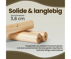 Koduva Drabužių kabykla iš medžio, medžio formos, 8 kabliukai, 47 x 47 x 175 cm, balta