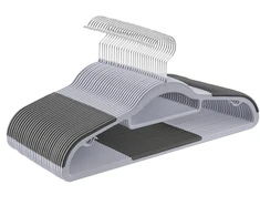 Koduva Drabužių pakabos, 30 vnt., iš ABS plastiko, neslidžios, pilkos, 42 x 21,5 cm