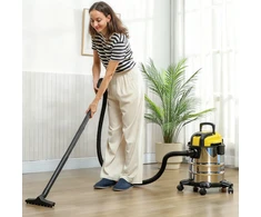 Koduva Drėgno ir sauso valymo siurblys su ratukais, 1200 W, 20 l, sidabrinės, juodos ir geltonos spalvos