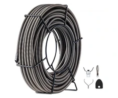 Koduva Drenažo valymo kabelis VEVOR, 15 m x 9,5 mm