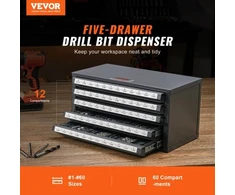 Koduva Drill organizer cabinet VEVOR ET5-D, pilkas su oranžine tekstūra, 41 x 26 x 26 cm