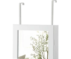 Koduva Durų kabliukų rinkinys papuošalų spintelei, 2 vnt., plienas, sidabrinės spalvos, 1,2 x 2,2 x 32 cm