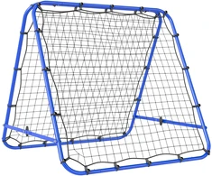 Koduva Dvipusis futbolo rebounderis su reguliuojamu kampu, mėlynas, 100 x 68-95 x 90 cm