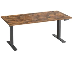 Koduva Elektra reguliuojamo aukščio rašomasis stalas, 160 x 80 cm, rudas, su USB-C jungtimi