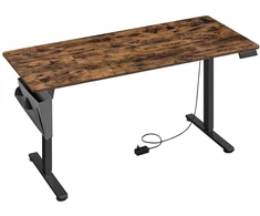 Koduva Elektra reguliuojamo aukščio rašomasis stalas, 70,1 x 160,1 cm, vintažinės rudos spalvos