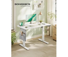 Koduva Elektra reguliuojamo aukščio rašomasis stalas, 100 x 60 x 72–120 cm, matinės baltos spalvos